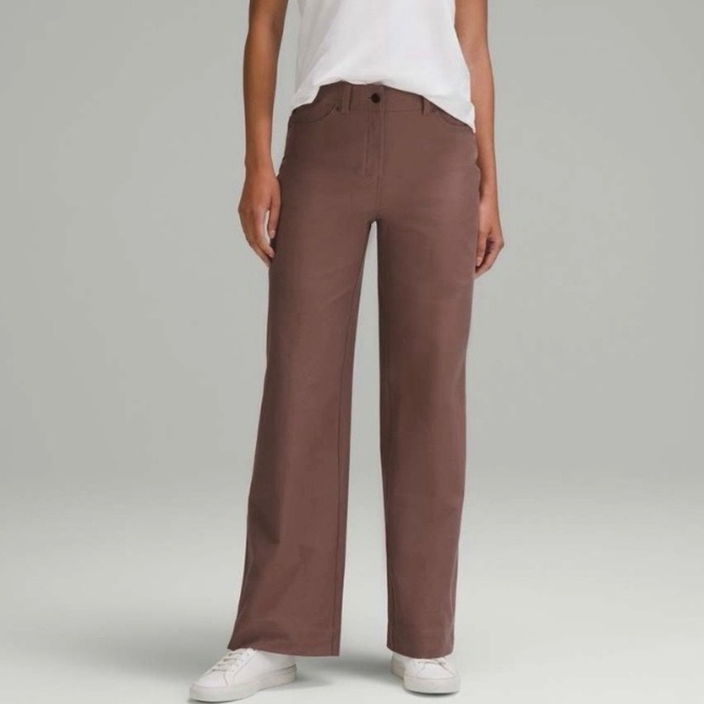 Lululemon City Sleek 5 Pocket High-Rise Wide-Leg Pant Utilitech Java Women’s 27